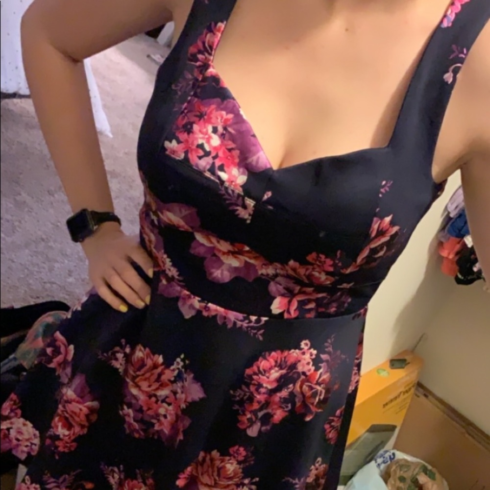 Charlotte Russe Navy Floral dress